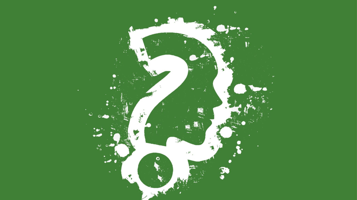 Grunge Question Mark Vector Design.