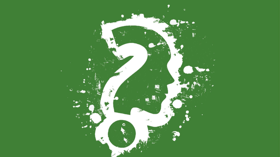 Grunge Question Mark Vector Design.