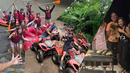 ATV, rafting and BBQ in Bali - jungle adventure and friendship in the tropics.
