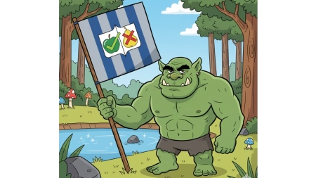 Lobogó zászló a szélben - egy gondolatindító kép az összetartozásról és az emberi egyenlőségről.